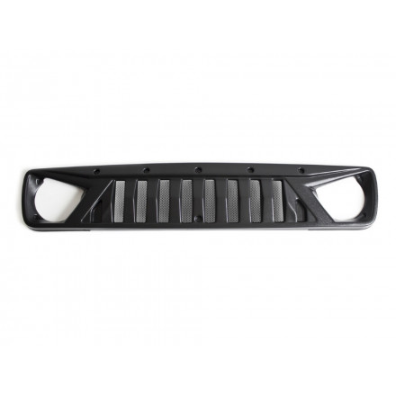 Злая декоративная решетка радиатора на ВАЗ Нива 2121 (с сеткой)