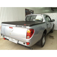 Крышка алюминиевая трехсекционная Kramco для Mitsubishi L200 long 2014-2015 кузов 1,505