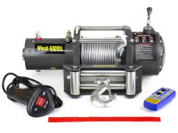 Лебедка электрическая 12V Electric Winch 6000lbs / 2722 кг стальной трос 7х15