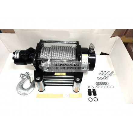 Лебёдка автомобильная гидравлическая планетарная Автоспас ЛПГ67И "Буйвол" 15000 lbs 6800 кг