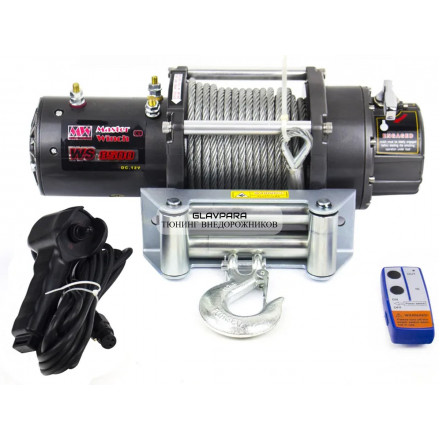 Лебедка электрическая автомобильная Master Winch MW 8500A 12V 3856 кг со стальным тросом