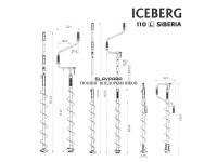 Ледобур ТОНАР ICEBERG-SIBERIA 110L-1600 v3.0 левое вращение