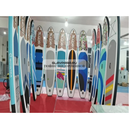 Надувная доска для SUP (САП) серфинга 325*85*15 однослойная ассортимент