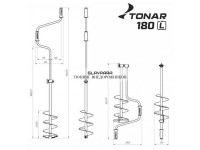 Ледобур ТОНАР ЛР-180Д левое вращение