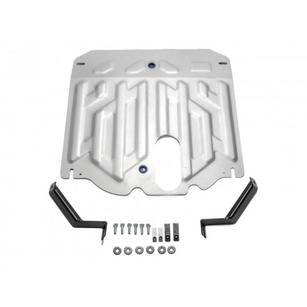 Защита алюминиевая Rival для картера и КПП Hyundai Grand Santa Fe 2013-2018