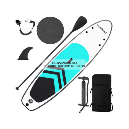 Надувная доска для SUP (САП) серфинга 320*75*15 COOLSURF GREEN однослойная