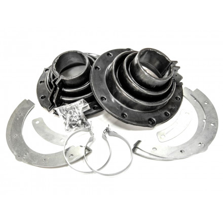 Пыльник поворотного кулака н/о УАЗ с мостами Тимкен, Спайсер, Гибридный чёрный полиуретан (2 шт к-т)