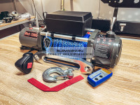 Лебедка электрическая 24V Electric Winch 12000lbs / 5443 кг IP66 синтетический трос 12х20