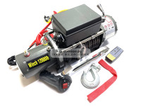 Лебедка электрическая 24V Electric Winch 12000lbs / 5443 кг IP66 синтетический трос 12х20