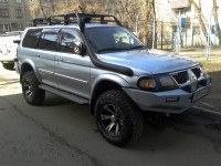 Пороги силовые для Mitsubishi Pajero Sport 1998-2008